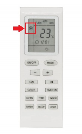 Como colocar o ar-condicionado no quente?