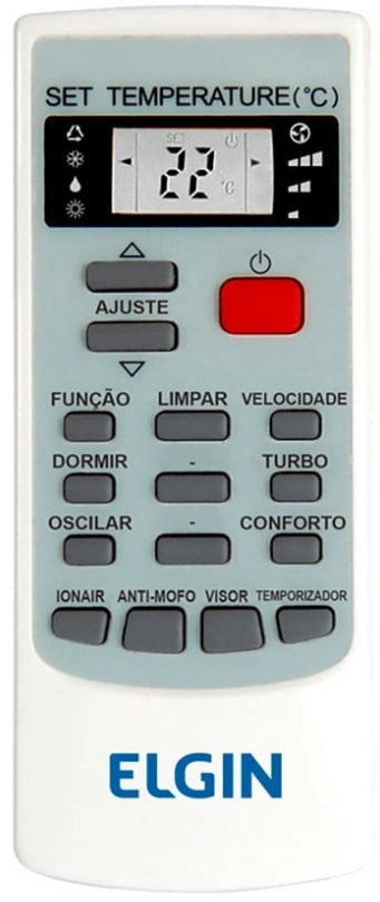 controle remoto ar-condicionado Elgin Eco Power